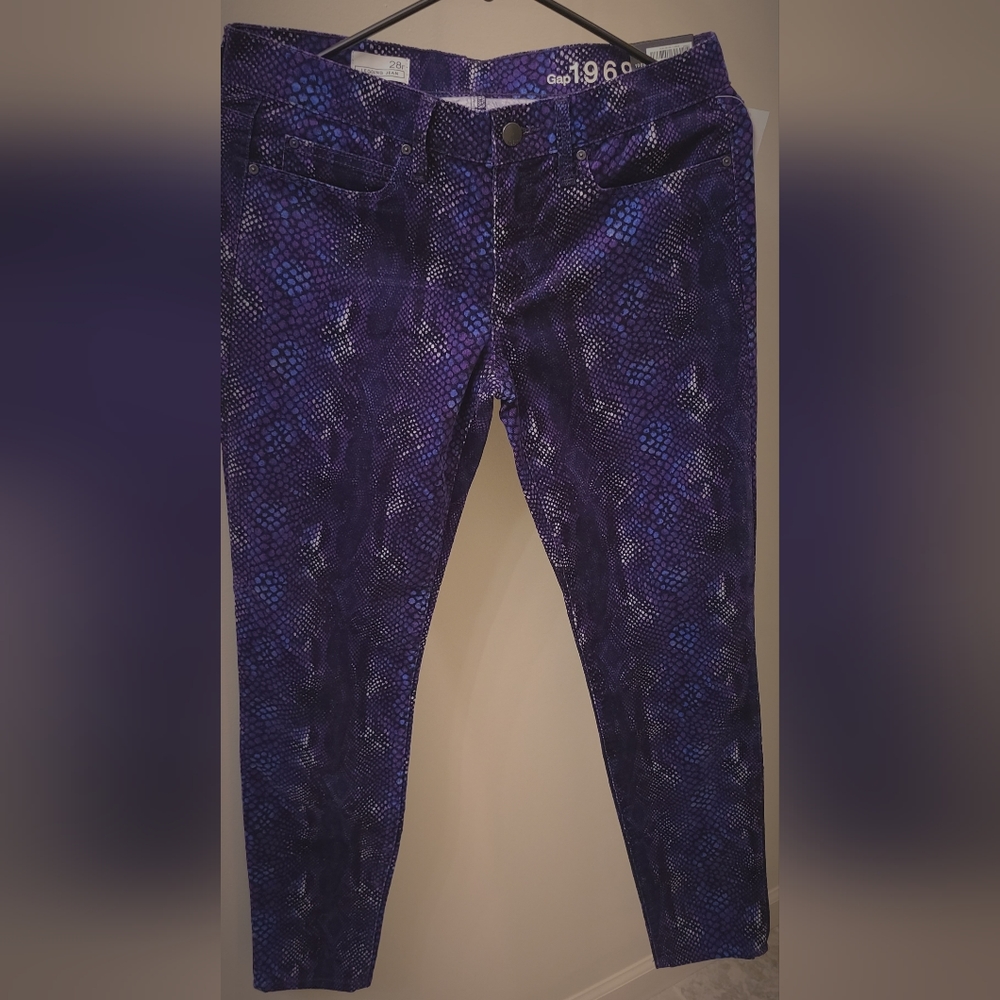 Gap 1969 28R legging jean snake print